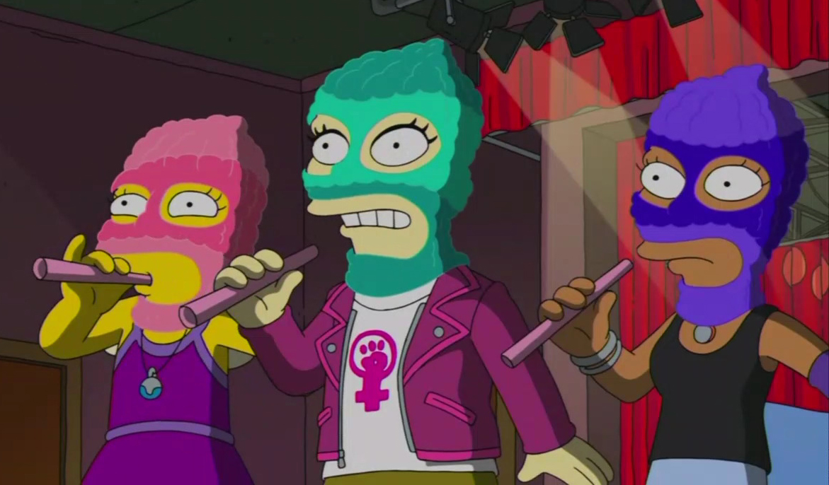 В новом эпизоде «Симпсонов» появилась пародия на Pussy Riot