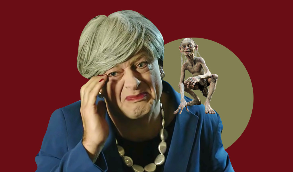 My Brexit: актер, сыгравший Голлума, выложил крутую пародию на Терезу Мэй