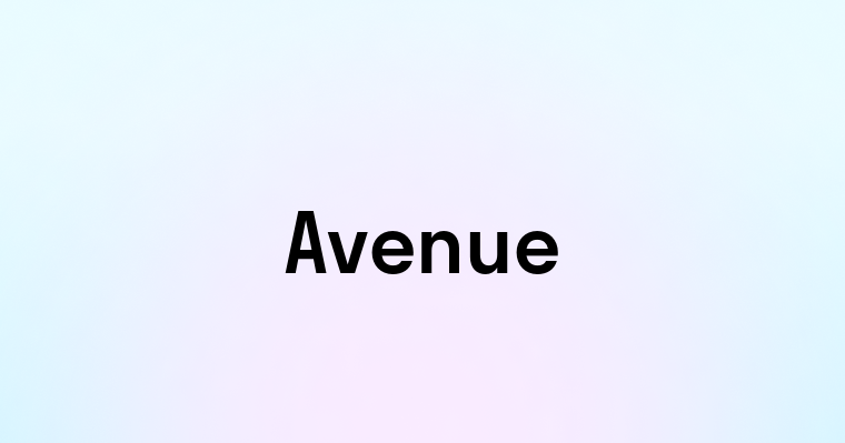 Avenue