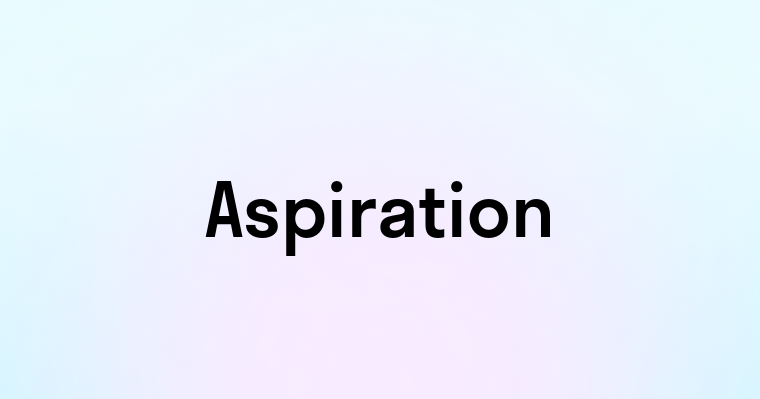 Aspiration