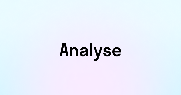 Analyse