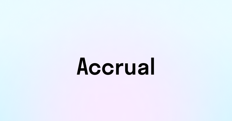 Accrual