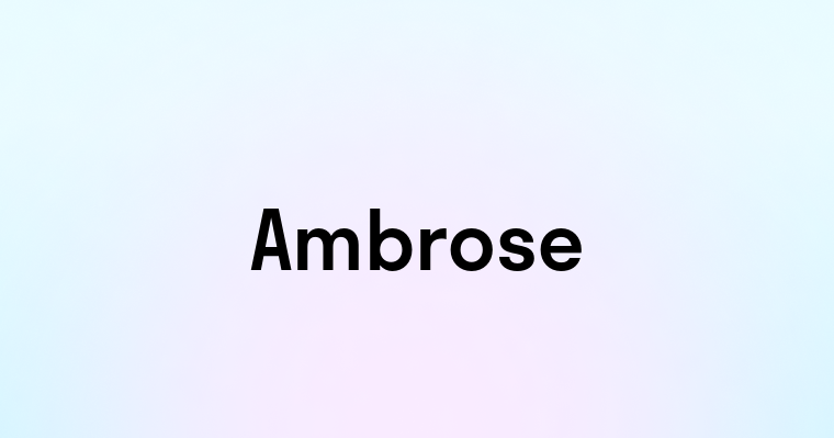 Ambrose