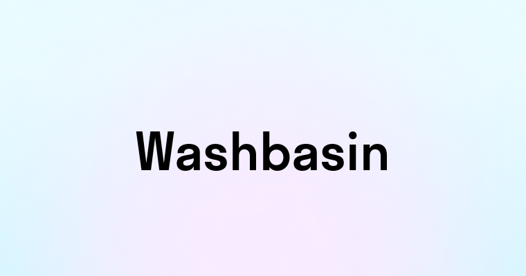 Washbasin
