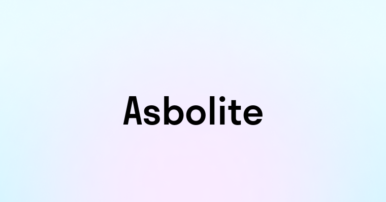 Asbolite