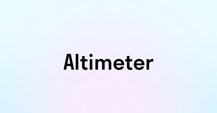 Altimeter