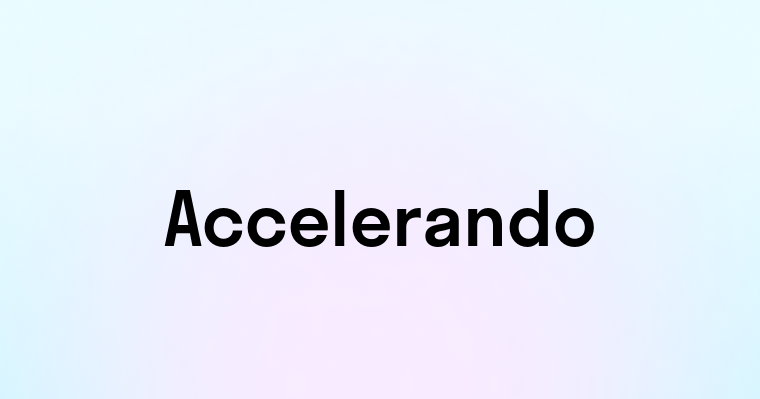 Accelerando