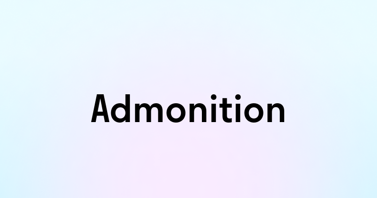 Admonition