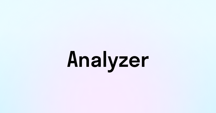 Analyzer