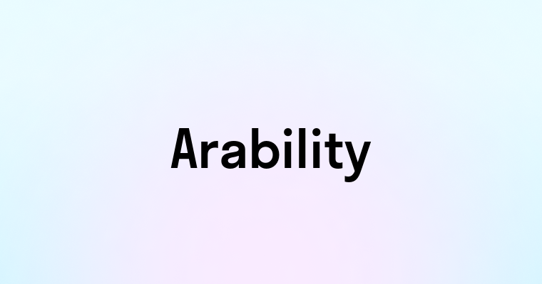 Arability