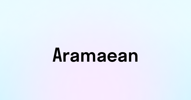 Aramaean