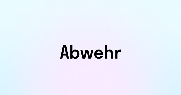 Abwehr