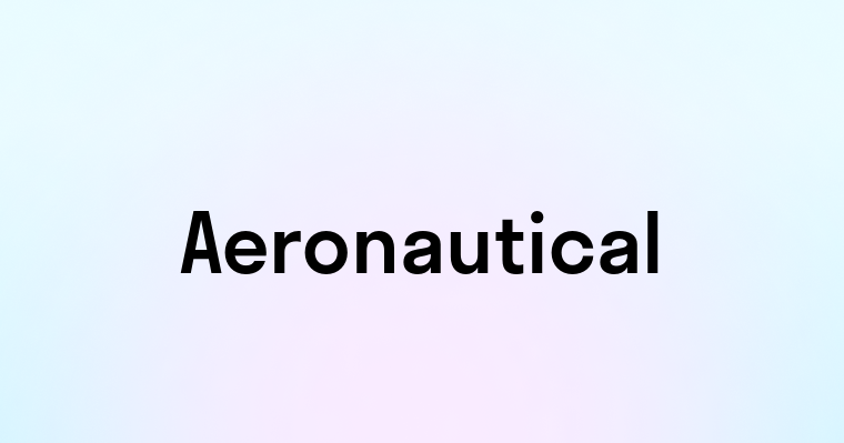 Aeronautical