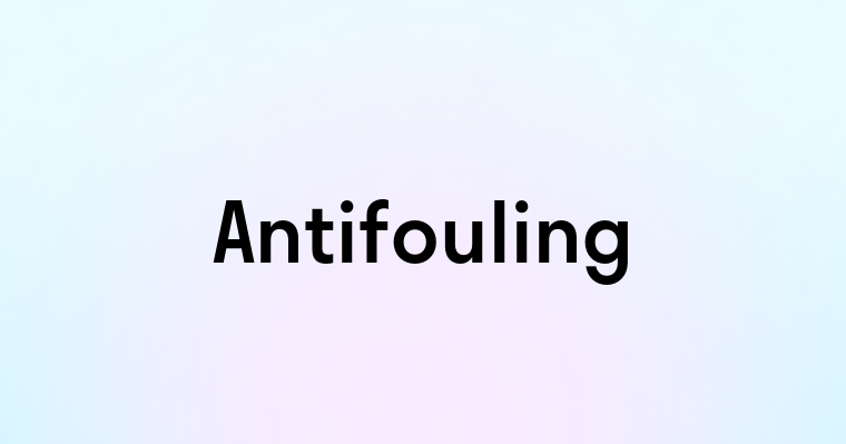 Antifouling