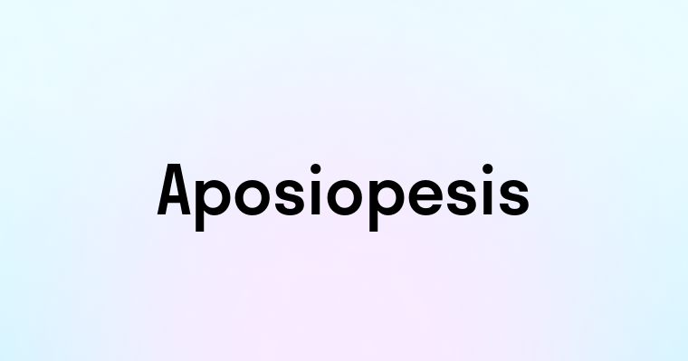 Aposiopesis