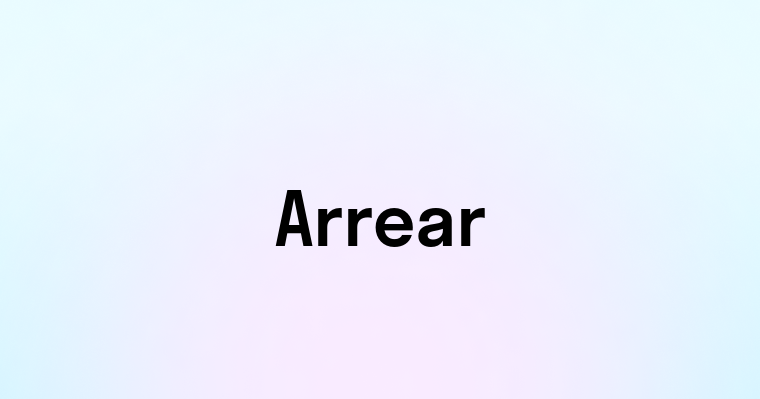 Arrear