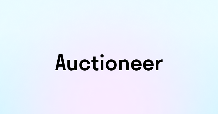 Auctioneer