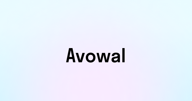 Avowal