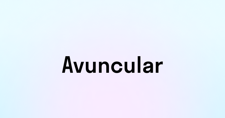 Avuncular