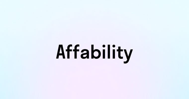 Affability