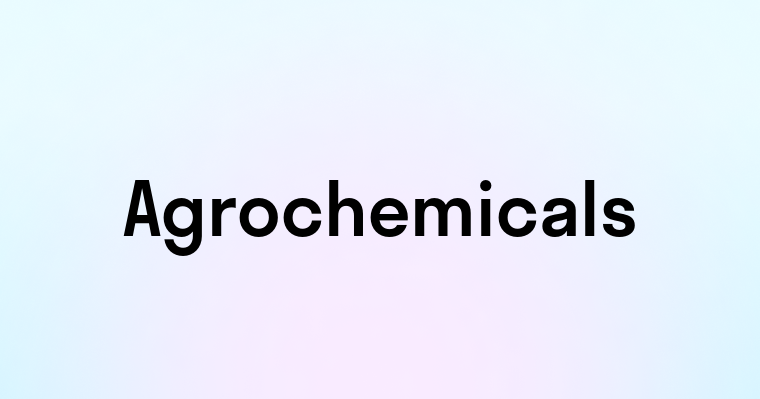 Agrochemicals