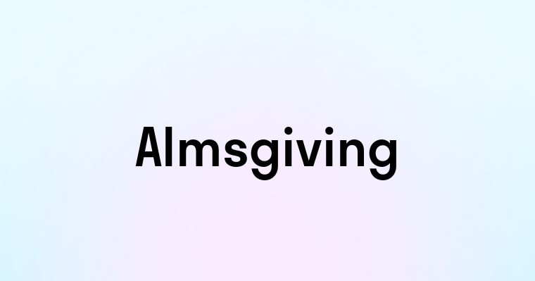 Almsgiving