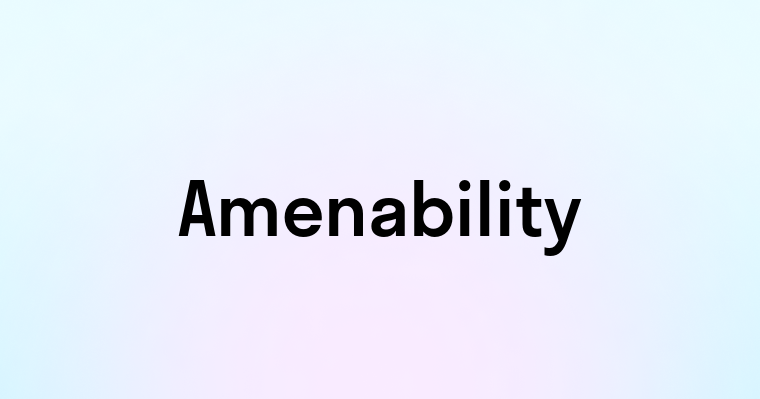 Amenability