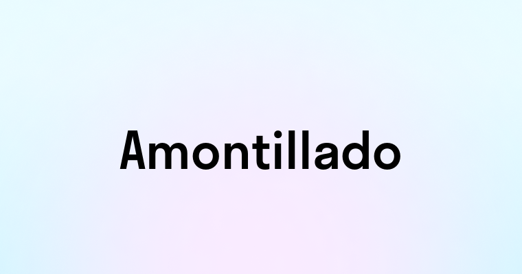 Amontillado