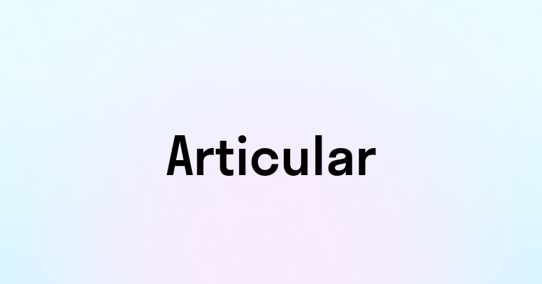 Articular