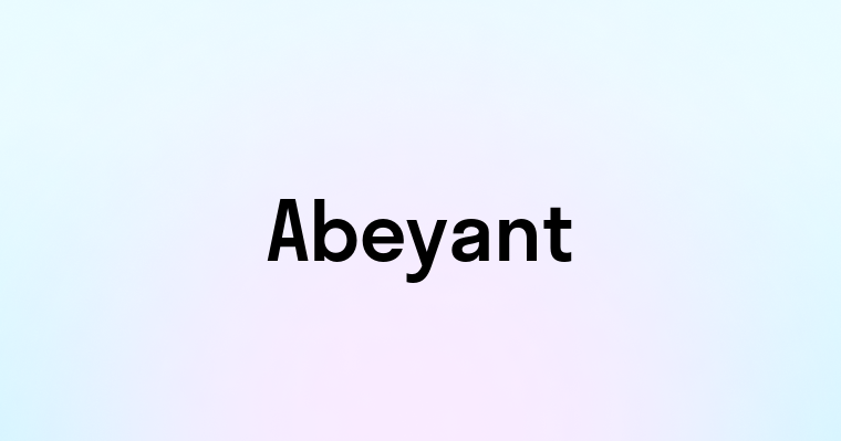 Abeyant