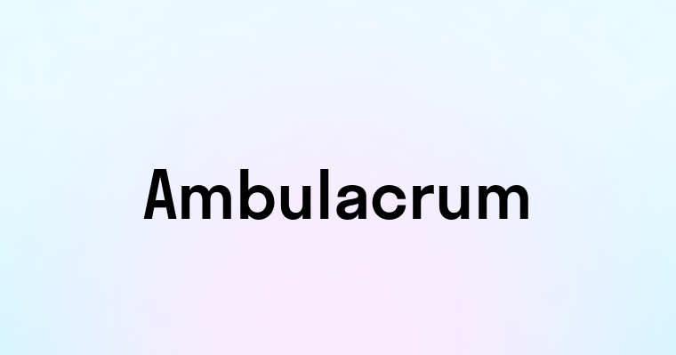 Ambulacrum