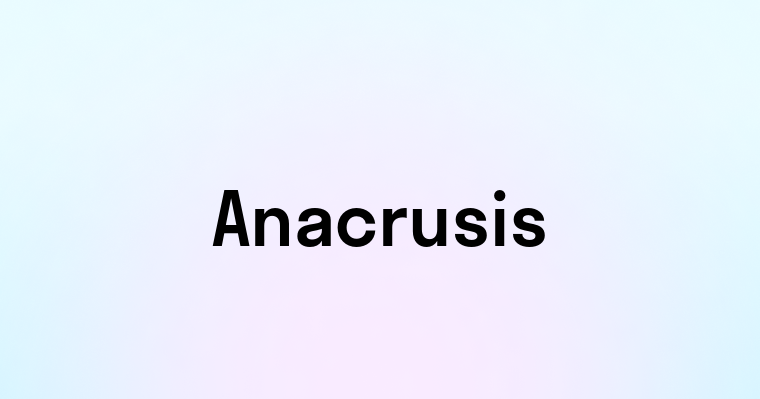 Anacrusis