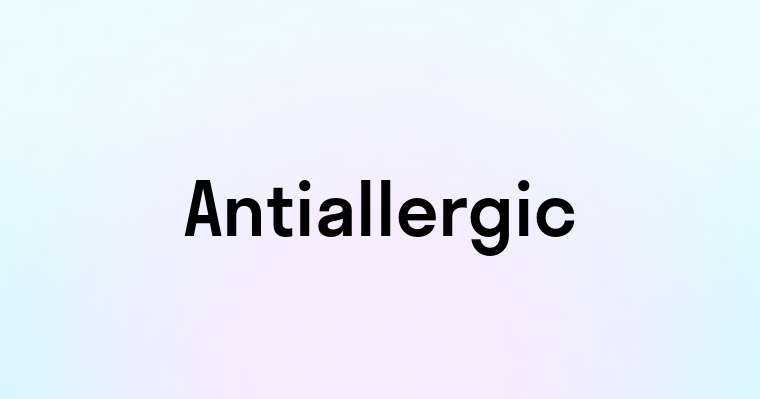 Antiallergic