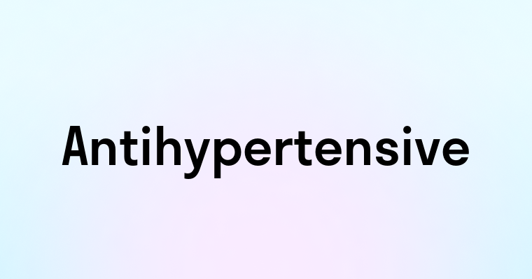 Antihypertensive