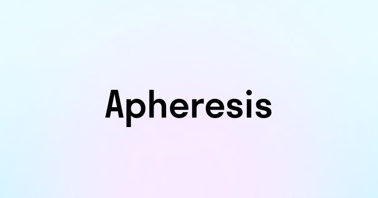 Apheresis