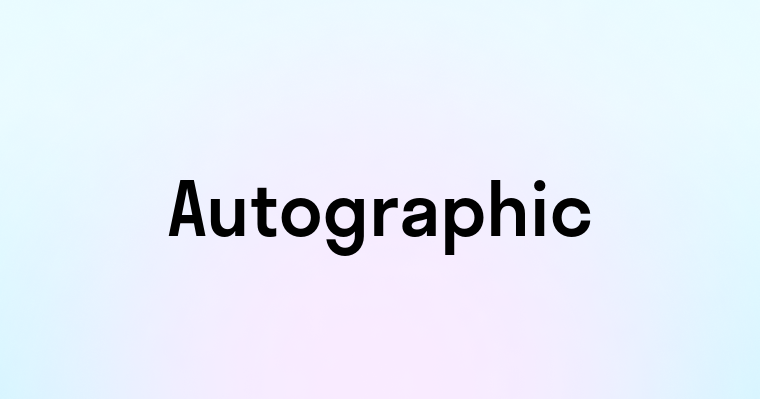 Autographic