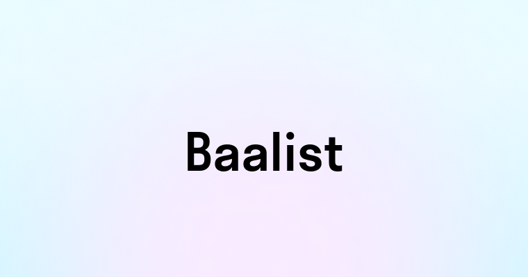 Baalist