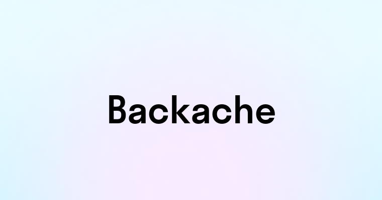 Backache