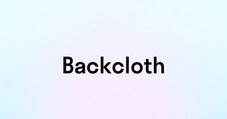 Backcloth