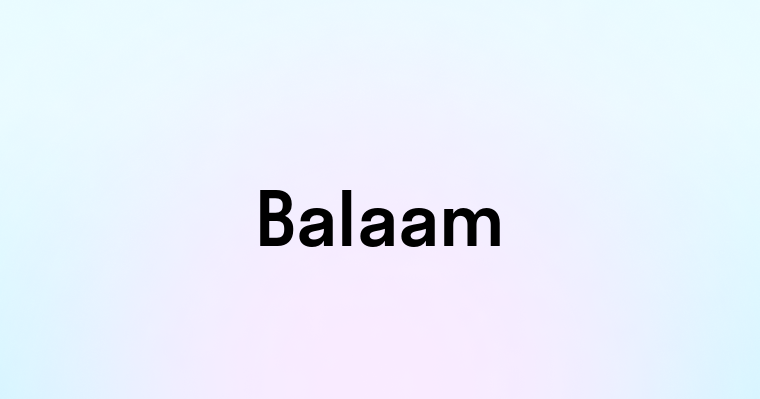 Balaam