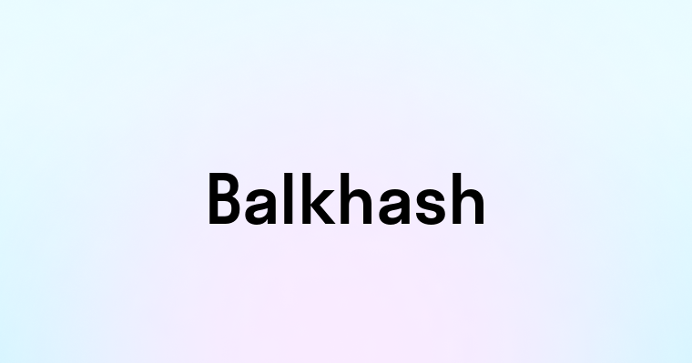 Balkhash