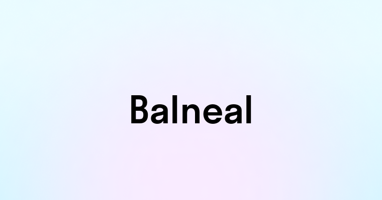 Balneal