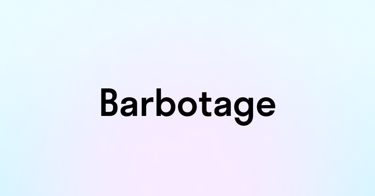 Barbotage