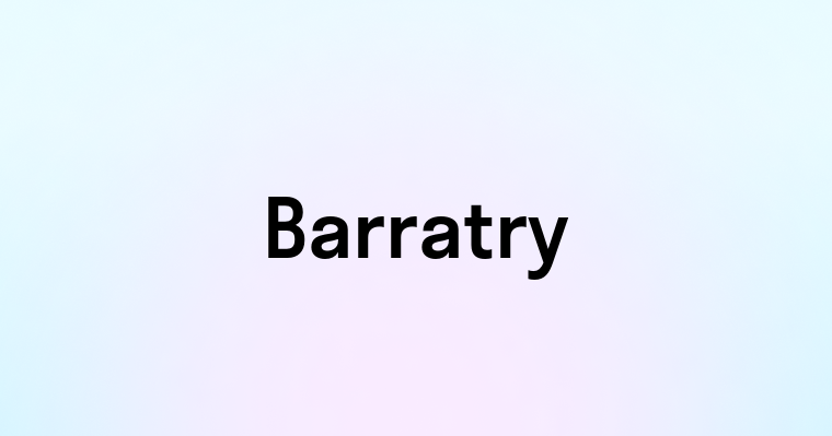 Barratry