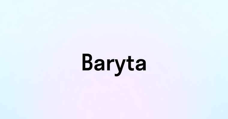 Baryta