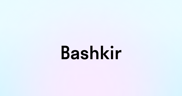 Bashkir