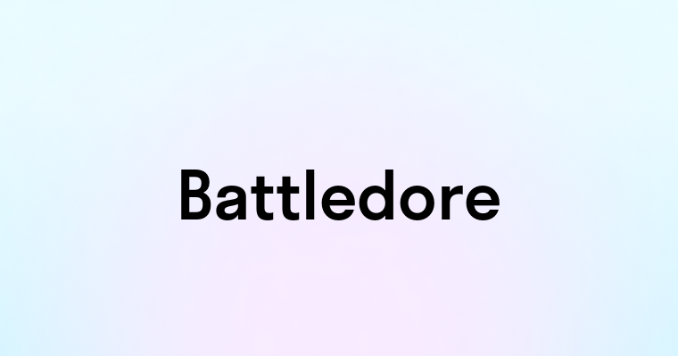 Battledore