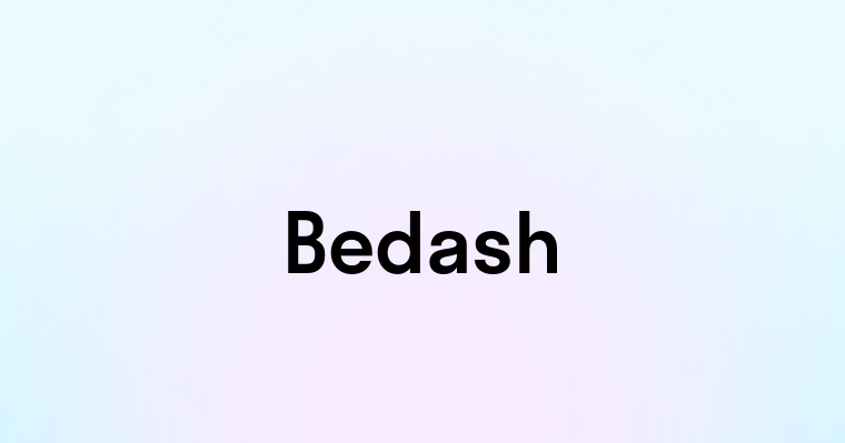 Bedash