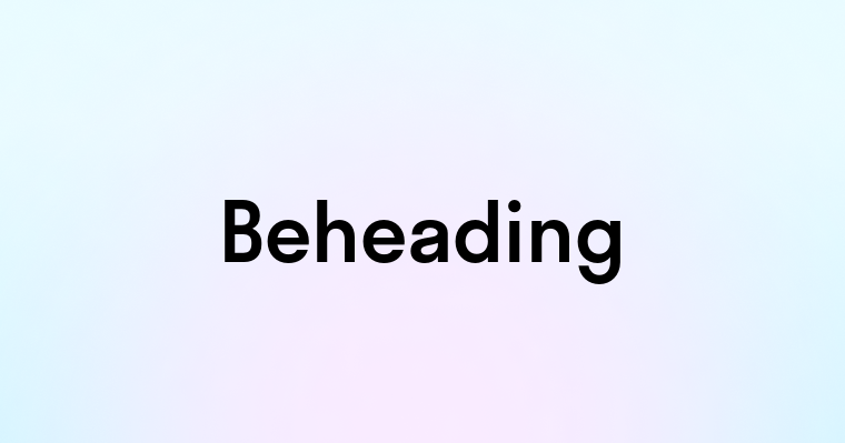 Beheading