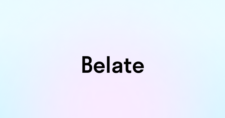 Belate